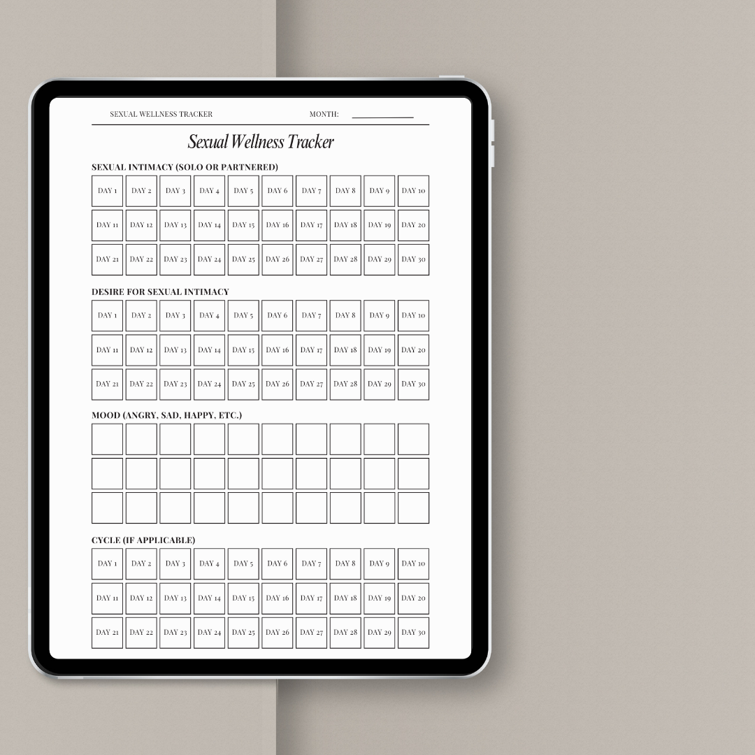 Sexual Wellness Tracker | Digital Download
