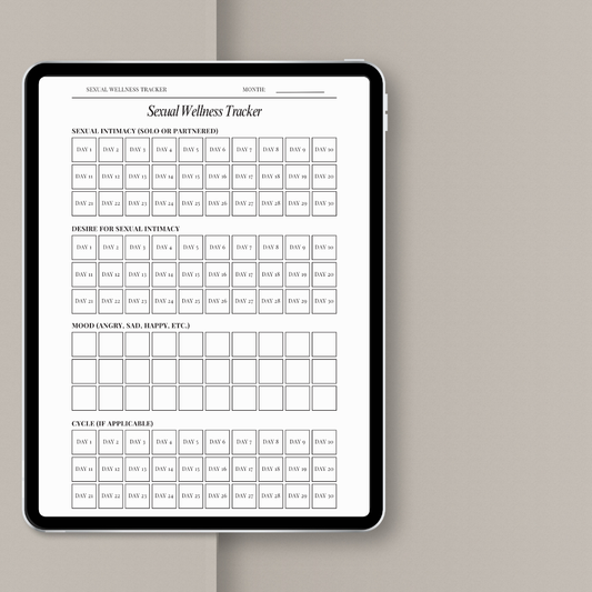 Sexual Wellness Tracker | Digital Download