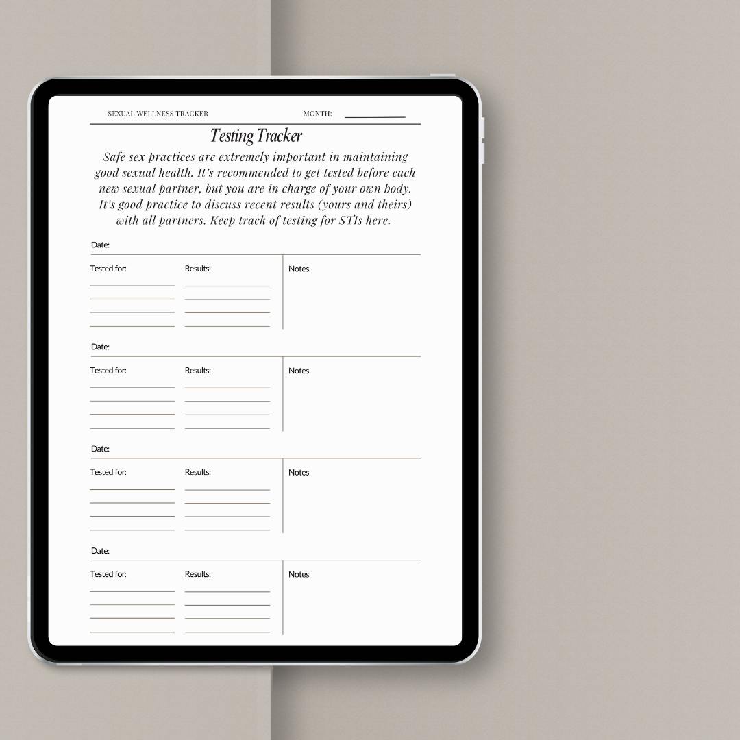 Testing Tracker | Digital Download