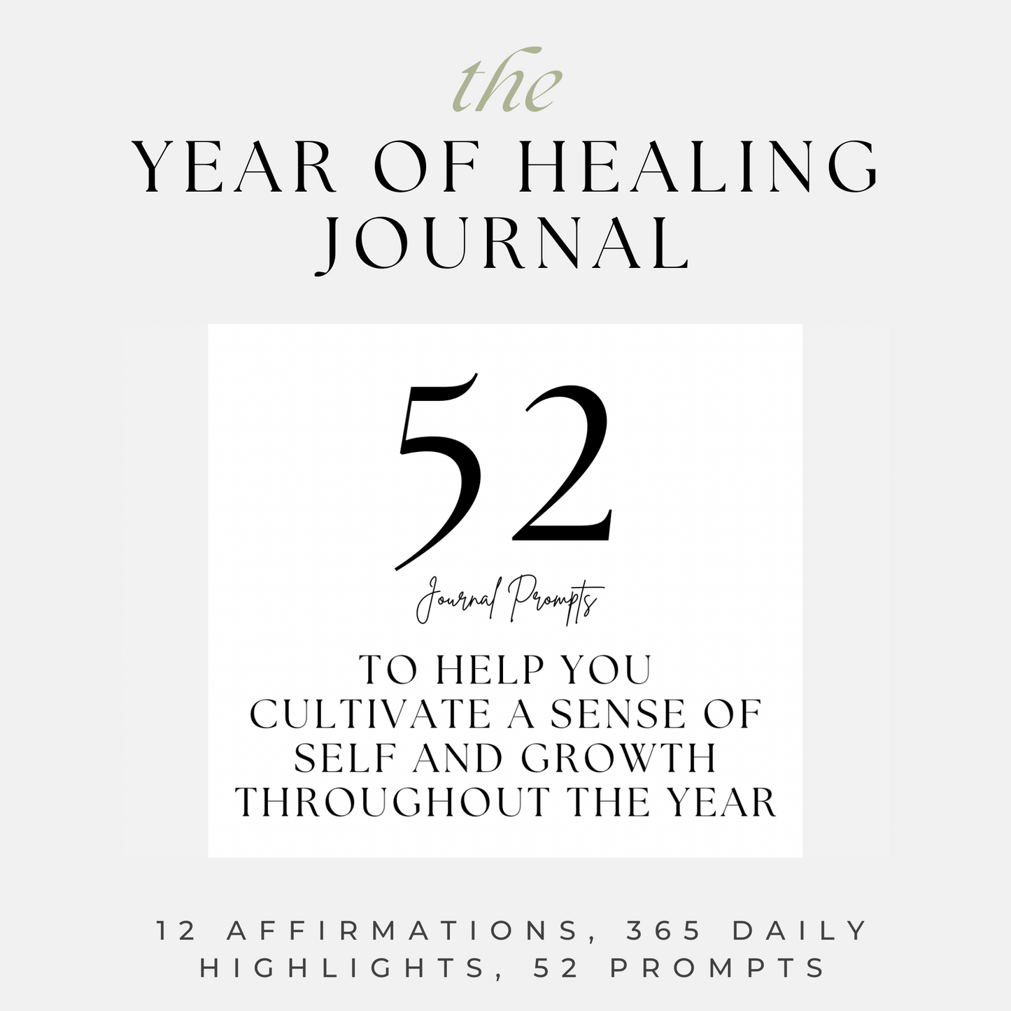 The Year of Healing Digital Journal